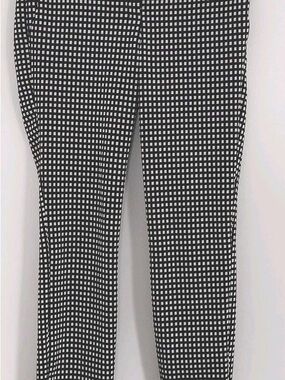 Express Black & White Check Stretch Pants
